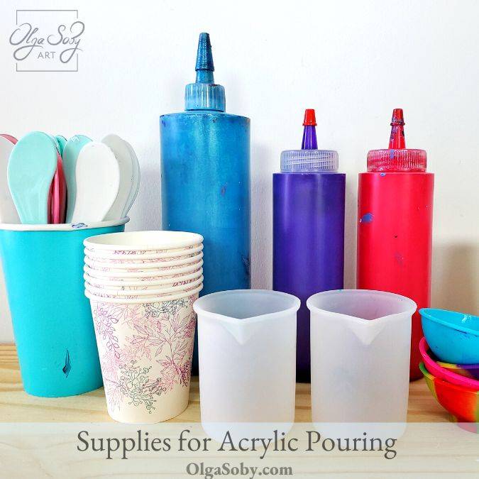 Pour Painting Supplies Guide by Olga Soby I Fluid Art Supplies